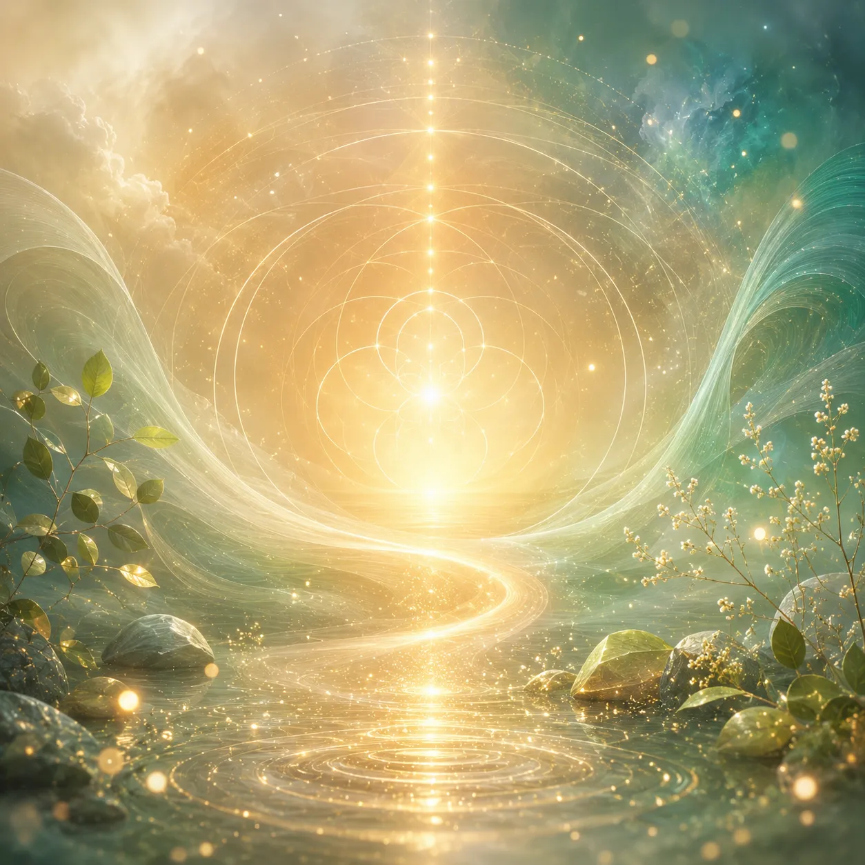 Seelenreise Online-Workshop mit Andrea Schmucker – goldener Lichtpfad und heilige Geometrie als Symbol für die innere Reise
